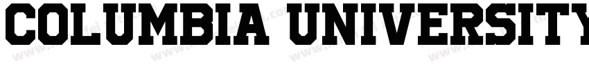 Columbia University字体转换